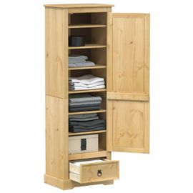 Vidaxl Garde-Robe Corona 55x38x170 Cm Bois De Pin Massif