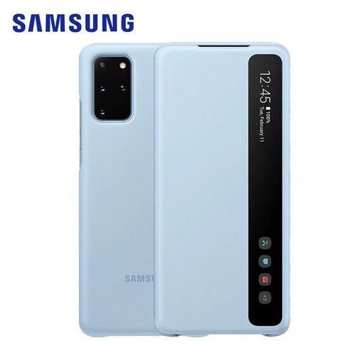 Coque Pour Samsung Galaxy S20,Samsung Clear View Cover - Étui À Rabat Pour Téléphone Portable - Bleu