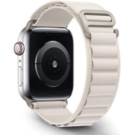 Beige - Bracelet Compatible Avec Apple Watch Ultra 49/45/44/42 Mm 41/40/38 Mm, Bracelet Tissé Compatible Avec Iwatch Series 8/7/6/5/4/3/2/1/Se