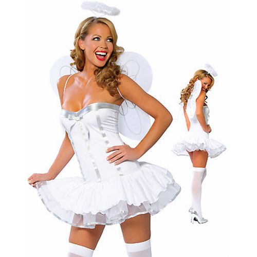 Déguisement Femme Ange Blanc Costume Sexy (285-5)