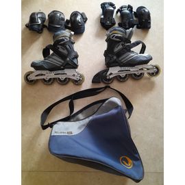 Ensemble Complet Roller Salomon Femme Taille 38 + Sac Transport + 3 Genouillères + 3 Coudières
