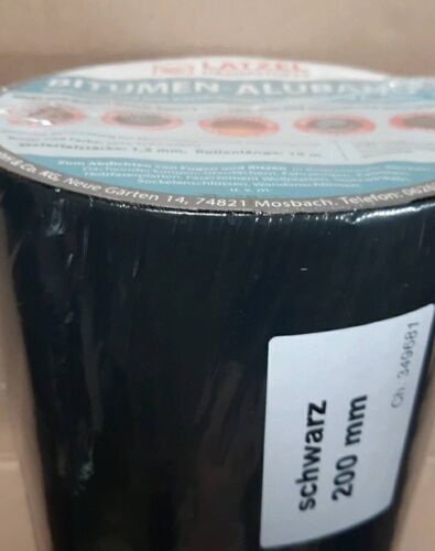 Bande bitume 20cm x 10m. Latzel Bitumen Aluband Étanchéité