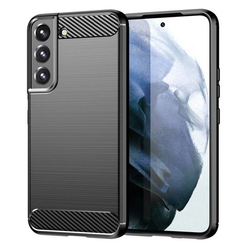 Coque Pour Samsung Galaxy S23 Plus 5g - Housse Etui Silicone Gel Carbone + Film Ecran - Noir