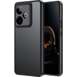 Kal-Coque Mat Pour Realme Gt 7 5g/ Gt 7t 5g,Housse Arrière Translucide Givrée Fine, Qualité Militaire Protection Antichoc Étui Pour Realme Gt7/ Gt 7 T,Anti-Empreintes Digitales (Noir)