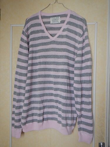 Sweat Célio Rose Et Gris, Taille Large