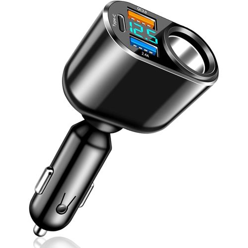 Kathlelxh-Chargeur Voiture Allume Cigare Usb, 90w Chargeur Allume Cigare Usb Rapide Pd30w/Qc3.0/2.4a, Pr Usb Voiture Compatible Pour Iphone, Ipad, Android, Smartphones, Tablette[H453]