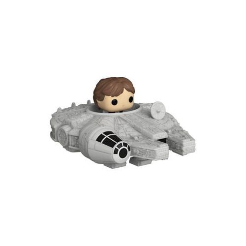 Star Wars Bitty Pop! Rides Vinyl Figurine Display Han Solo W/Millenium Falcon 2,5 Cm