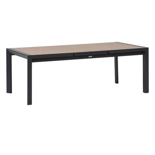 Table De Jardin Rectangulaire Extensible Alu Evasion 8/10 Places Effet Bois - Hespéride