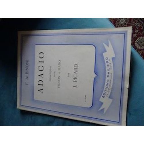 Partition Adagio De F. Albinoni Pour Violon Et Piano