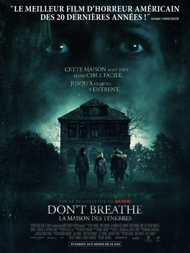 Don'T Breathe : La Maison Des Ténèbres / Affiche Cinéma Originale 120x160 Cm Pliée. Année 2016