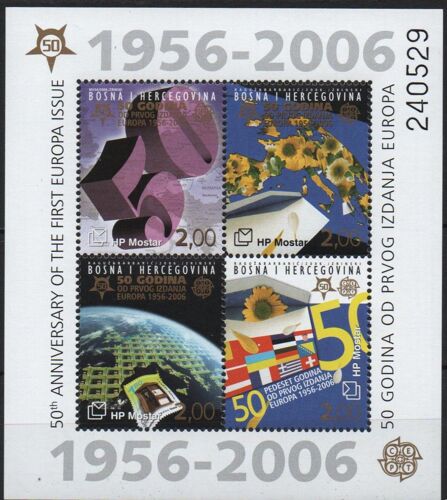 Bosnie-Herzégovine Timbre Europa 1956-2006