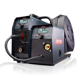 PATON ProMIG-270-15-4-400V Poste MIG 400V, 15-4 – Kit de soudage complet avec torche, porte-électrode, support de masse et couverture de bobine, poste de soudure MIG avec et sans gaz