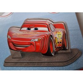 Cars - Maquette Figurine Flash Mc Queen - 3d - Puzzle Silhouette