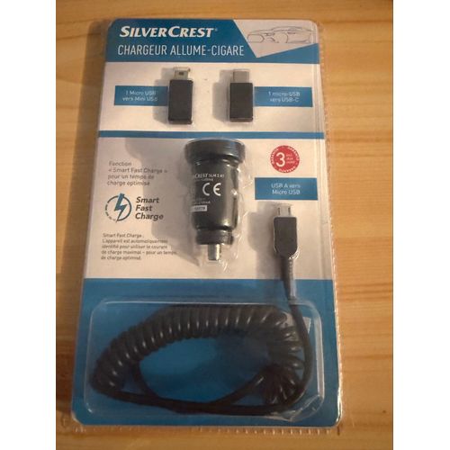 Chargeur Usb 2 Usb 3 Allume-Cigare Silvercrest