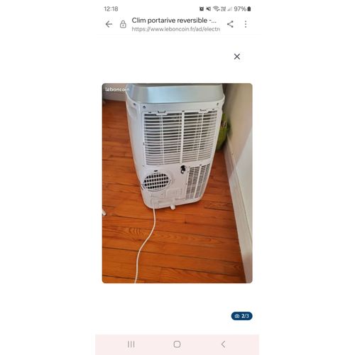 CLIM PORTATIVE RÉVERSIBLE