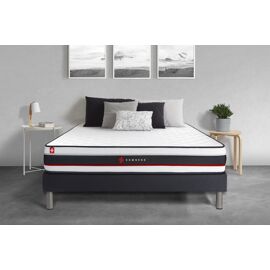 Ensemble 140x200 matelas FORM + sommier kit noir