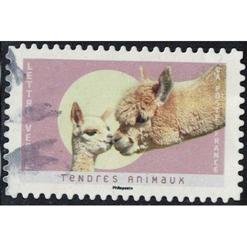France 2023 Oblitéré Used Tendres Animaux Alpagas Y&T Fr 2250 Su