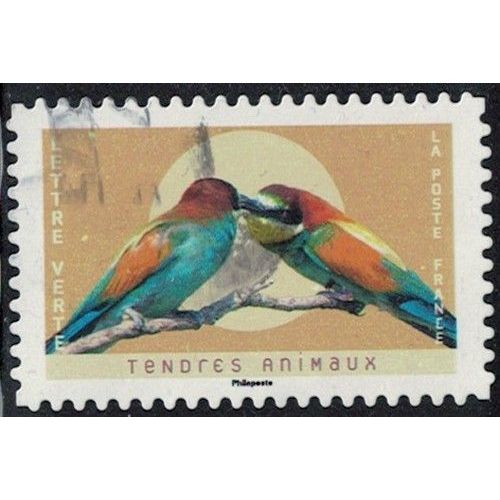 France 2023 Oblitéré Used Tendres Animaux Guêpiers D'Europe Y&T Fr 2244 Su