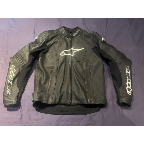 Blouson Cuir Motard Moto Alpinestars Gp-R Pro Comme Neuf Taille 50 Eu