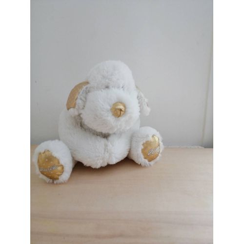 Doudou chien blanc doré 2012 douglas