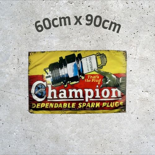Banderole drapeau Champion 