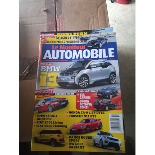 Le Moniteur 1555 De 2013 Bmw I3,Serie 4 Coupe,Audi Rs7,R8 Spyder S,Porsche 911 Gt3,Range Rover Sport,Golf Variant,Fiat 500l Trekking,Living,Kia Carens 1.7 Crdi,Skoda Octavia Combi 1.6 Tdi Dsg,1.4 Tsi,