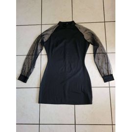 Robe Courte Avec Manches Dentelles