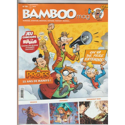Revue Bamboo Mag N°90 Juil Aout Sept 2025 Les Profs 25 Ans De Manifs !
