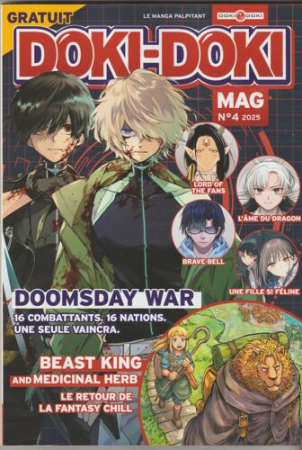 Revue Doki-Doki Mag Le Manga Palpitant N°4 2025 Doomsday War / Beast King