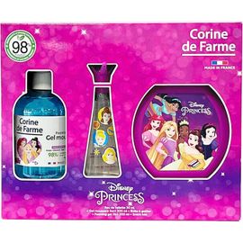 Coffret Princesses Avec Eau De Toilette 50ml, Bain Moussant 300ml Et Boîte À Goûter - Cadeau Pour Fille - Parfum Pour Enfant Senteur Fraise - Gel Fruité 3 - En - 1 