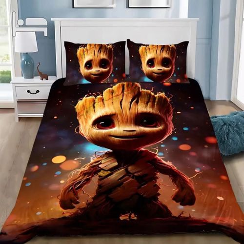 Housse De Couette S-Star Wars, Taie D'oreiller, Housse De Couette 3d, Parure De Lit Y-Yoda, Housse De Couette Queen King, Adaptée Aux Enfants Et Aux Adultes