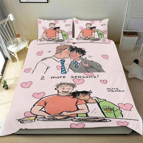 Housse De Couette Dessin Anime Tv Heartstopper Taie D'oreiller Ensemble De Literie Adulte Garcon S Filles Chambre Decoration Enfants Cadeau Simple Double Taille