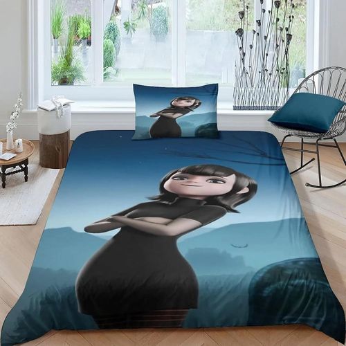 Housse De Couette Hôtel Transylvanie 3d Exquis Dessin Anime Anime Impression Numérique Ensemble De Literie Couette Lit Jeunesse Decoration De La Maison Garcon S Cadeau