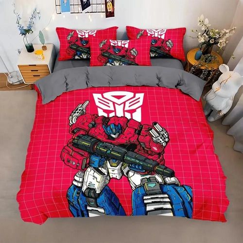 Housse De Couette G1 Pour Voiture, Motif Robot De Dessin Anime 3d, T-Transformers, Impression Numérique, Decoration D'intérieur Pour Jeunes, Cadeau Pour Garcon S