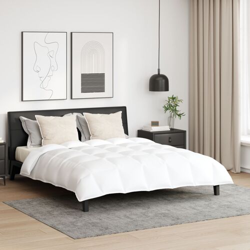 vidaXL Couette 3 pcs Blanc 200 x 200 cm Bas