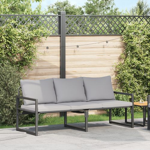 Vidaxl Banc De Jardin Noir 61 X 72.5 X 71 Cm Acier