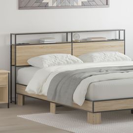 Vidaxl Tête De Lit De Rangement Chêne Sonoma 180 Cm Bois D'ingénierie