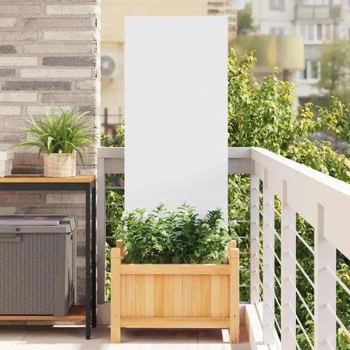 Vidaxl Panneau Décoratif De Jardin Blanc 50 X 140 Cm