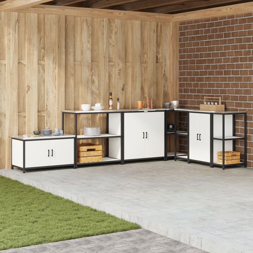 Vidaxl Étagère De Rangement De Cuisine Blanc 60 X 50 X 92 Cm Acier