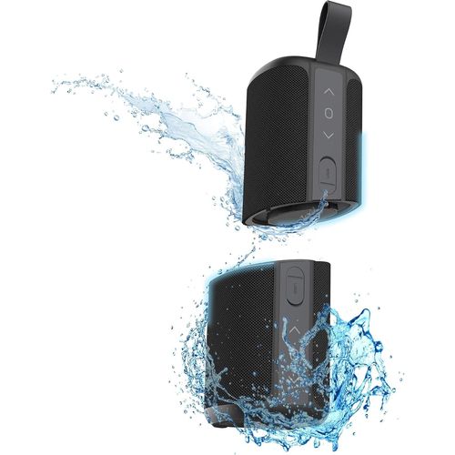 SUBZONAL-T¿NB - Enceinte Bluetooth Portable 2 en 1, Waterproof, Flottante, Etanche A L¿Eau Resistance, Stéréo, Bluetooth 5,0 Compact, Commandes Intégrées, Enceinte sans Fil ¿ Couleur Noir