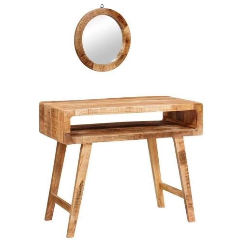 Vidaxl Tables De Maquillage Pour Chambre Bois De Mangue Massif