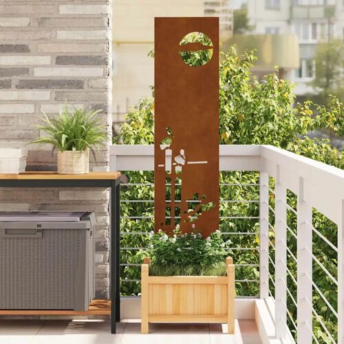 vidaXL Panneau décoratif de jardin Rouillé 32 x 140 cm
