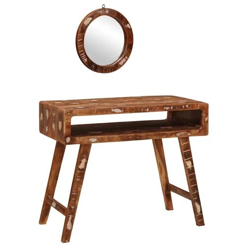 Vidaxl Tables De Maquillage Pour Chambre Bois Récupéré Massif