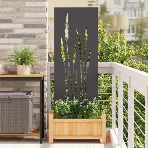Vidaxl Panneau Décoratif De Jardin Noir 50 X 140 Cm