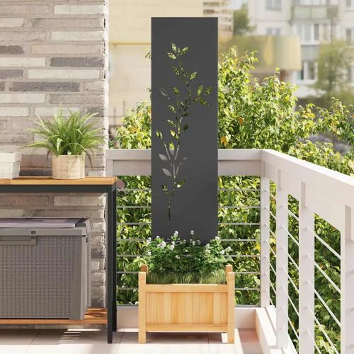 Vidaxl Panneau Décoratif De Jardin Noir 32 X 140 Cm