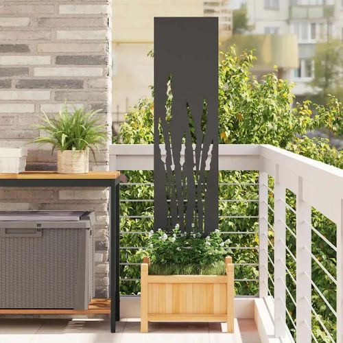Vidaxl Panneau Décoratif De Jardin Noir 32 X 140 Cm