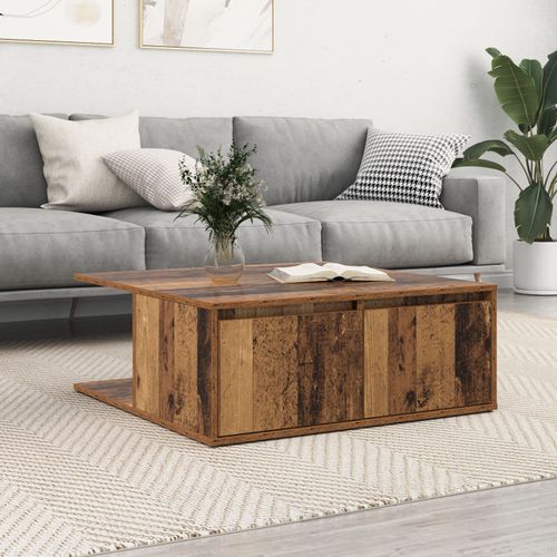 Vidaxl Table Basse Vieux Bois 80 X 80 X 31 Cm Bois D'ingénierie