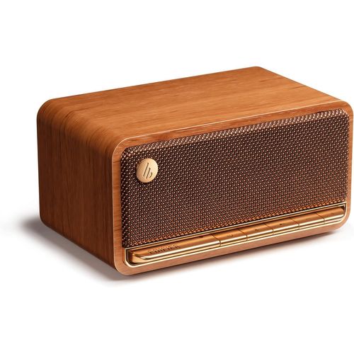 Hamiltion-Mp230-Enceinte Portable Bluetooth Sans Fil Rétro Lecture Via Bluetooth, Aux Et Carte Micro Sd, Marron
