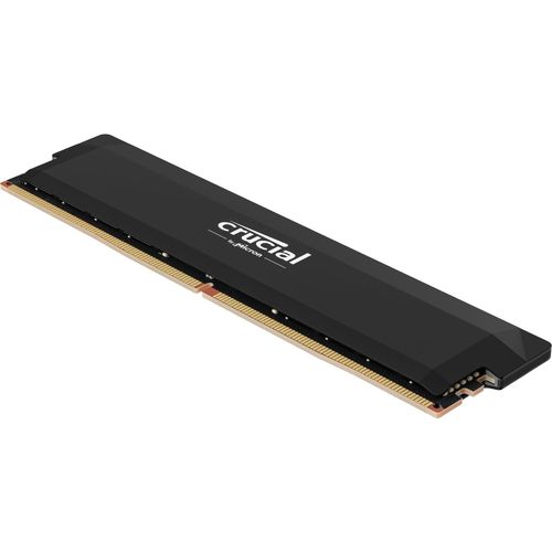 Crucial Pro OC Memoria RAM DDR5 16GB 6400MHz CL38 Modulo Singolo Nero con Dissipatore