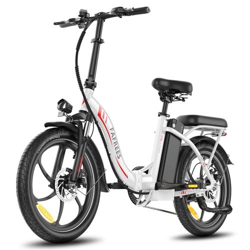 Vélo Électrique Fafrees F20+ - Moteur 250w Batterie 36v20ah Pneus De 20 Pouces Frein À Disque Mécanique - Blanc